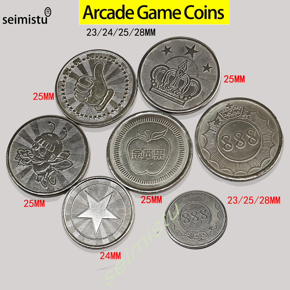 Arcade Toy Claw Vending Machine - 100 шт. жетонов из нержавеющей стали,