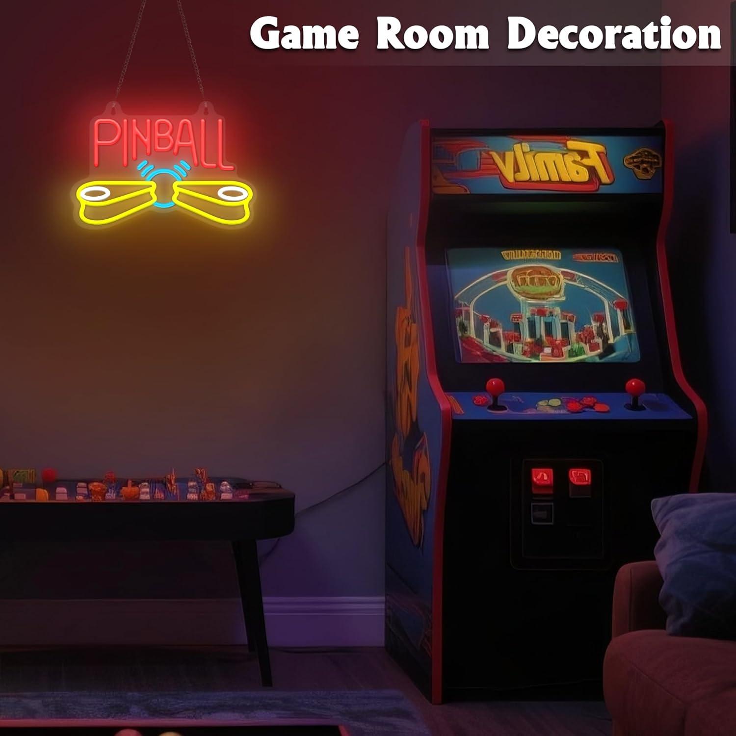 Неоновая вывеска для пинбола,  – обзор и цена Arcade Games & Vending Llc Photos